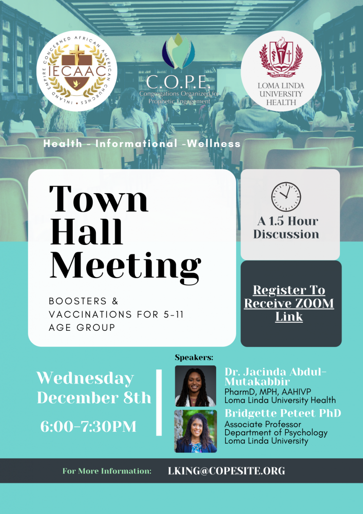 Town Hall Meeting Via Zoom