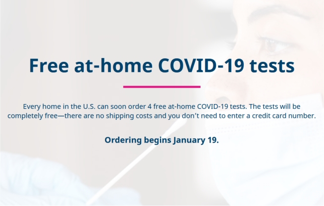 Order Free At-Home COVID-19 Tests